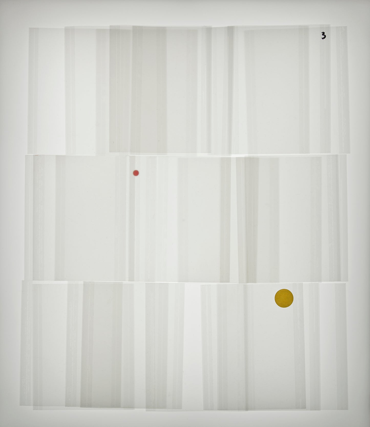 Three Stacks Yellow Sticker - Mary Ellen Bartley