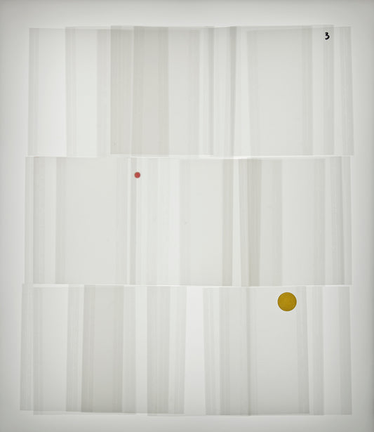 Three Stacks Yellow Sticker - Mary Ellen Bartley