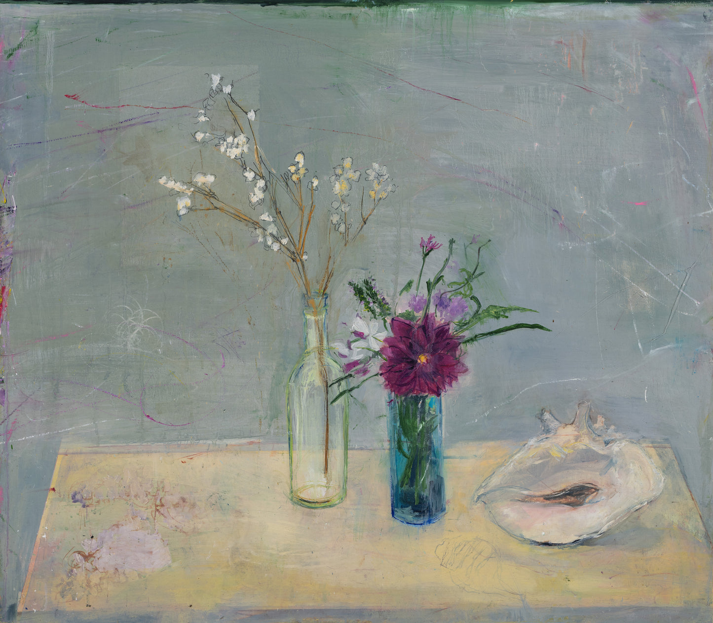 Flowers with Shell - Jennifer Cross