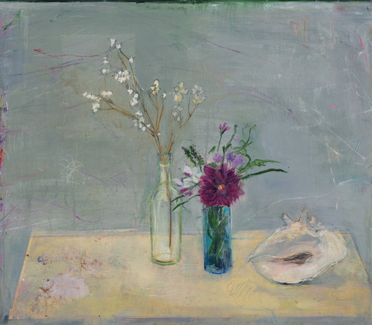 Flowers with Shell - Jennifer Cross