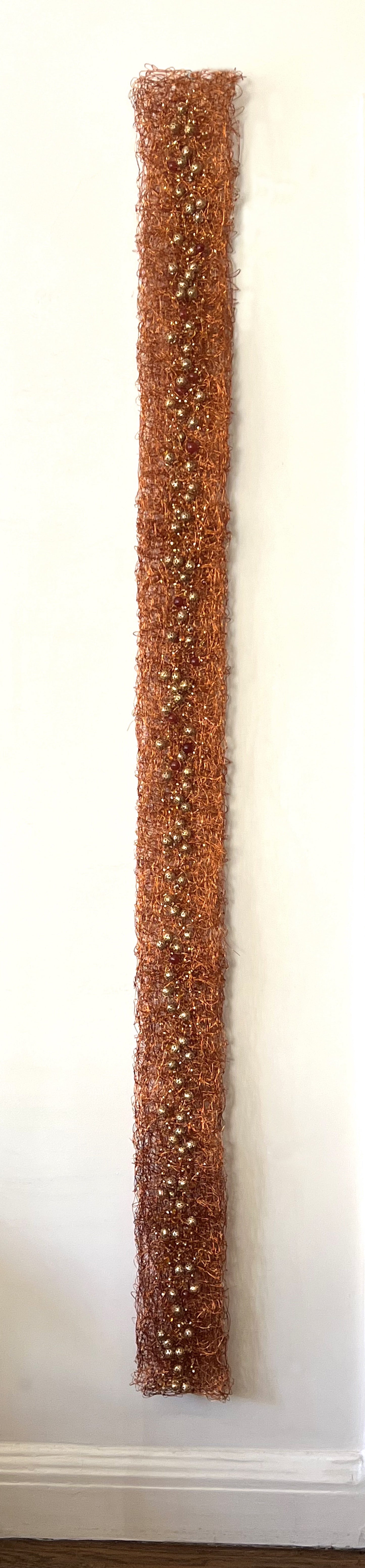 Copper Strip with Beads - Nancy Koenigsberg