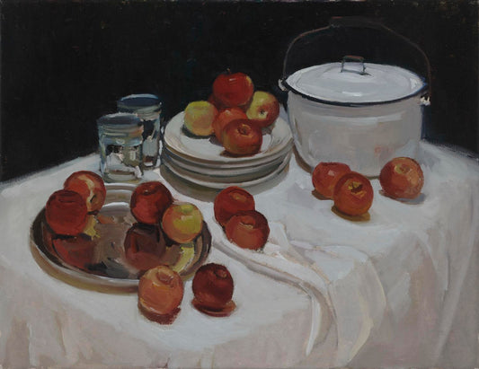 Apples on White - Maryann Lucas