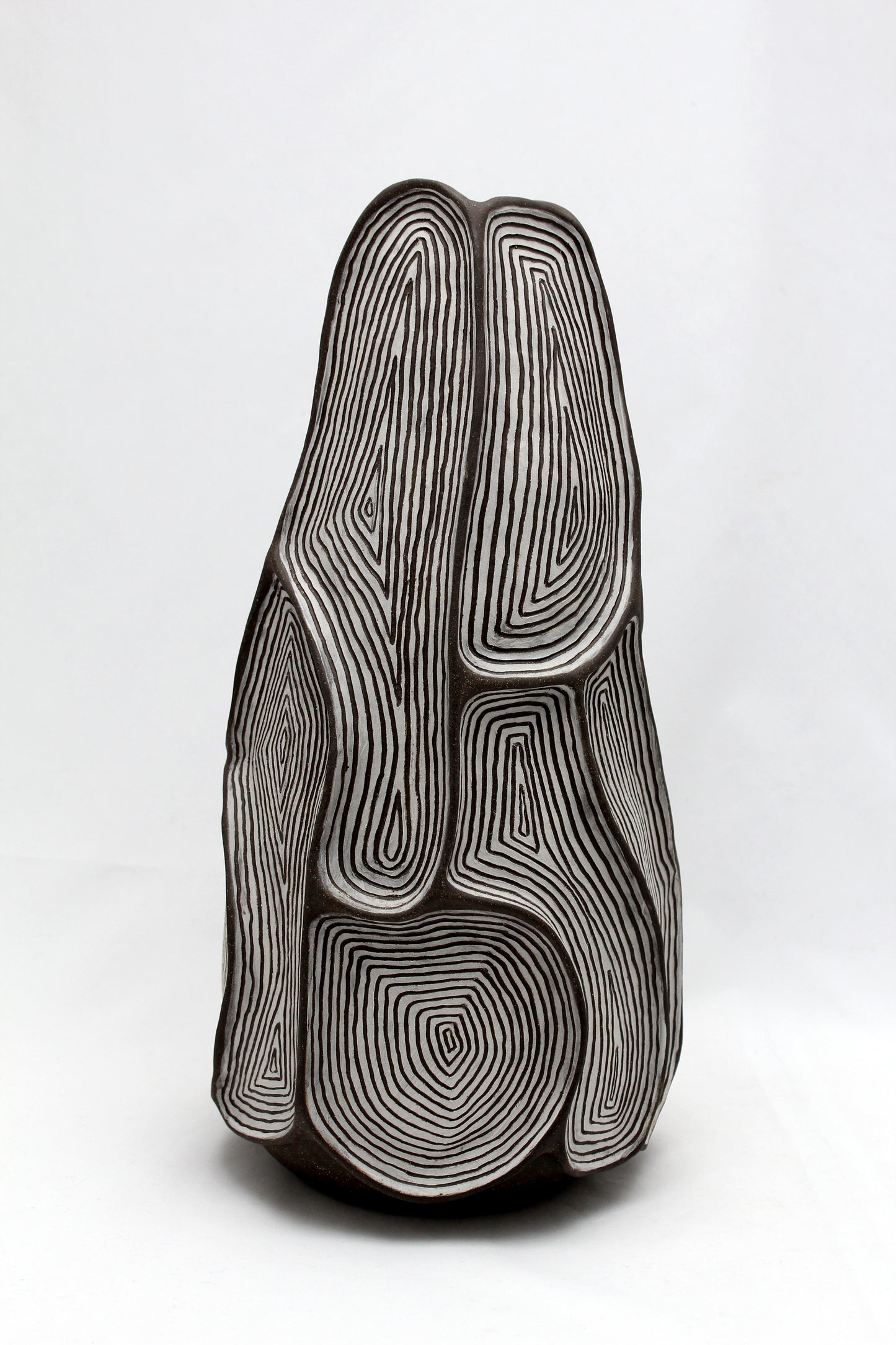 Brown/White Vase - Joan Lurie