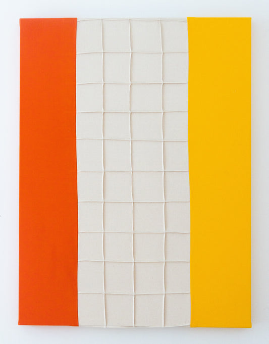 Red, White and Yellow Grid - Bastienne Schmidt